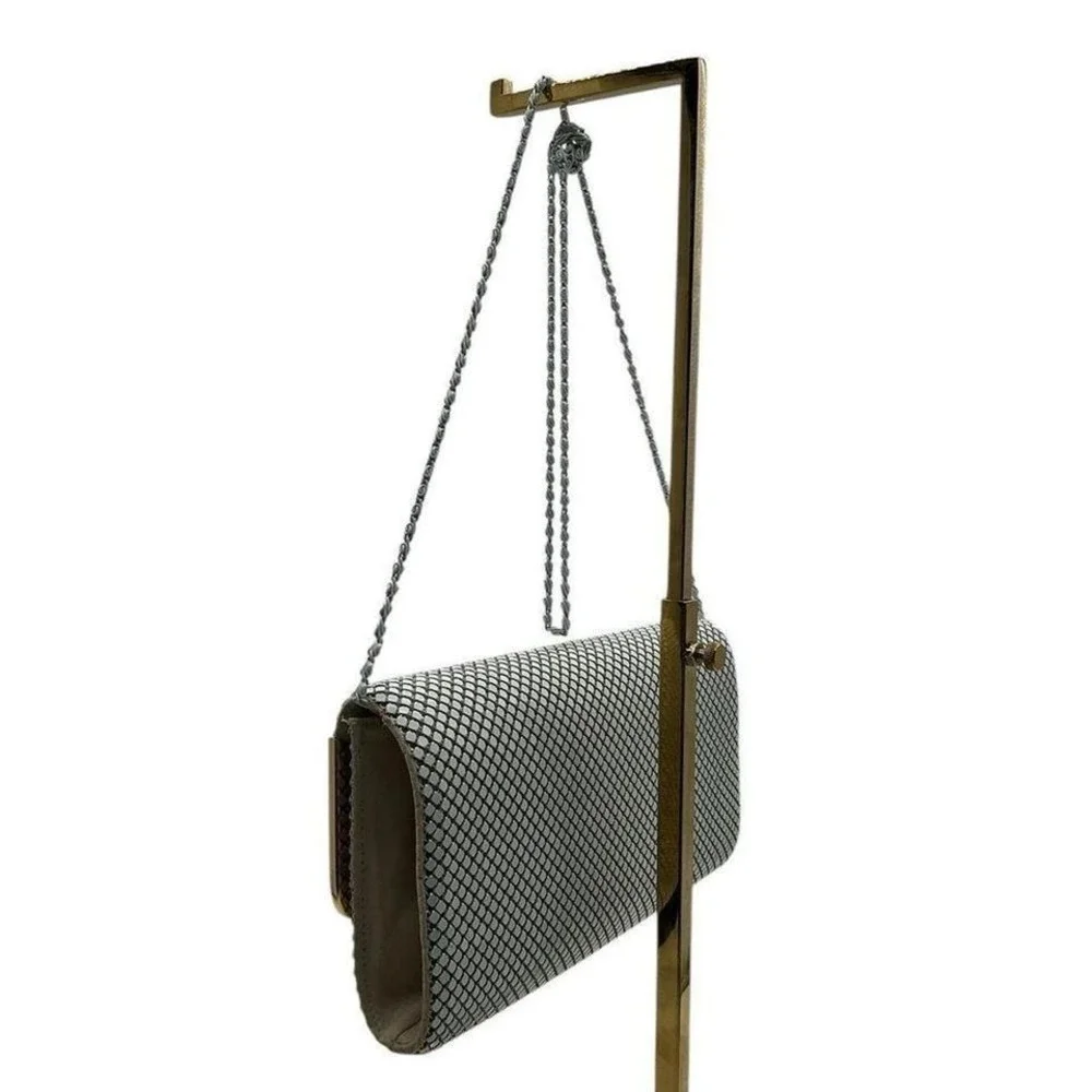 Ashley Moore WHITE MESH PURSE /‎ EVENING BAG Y2K